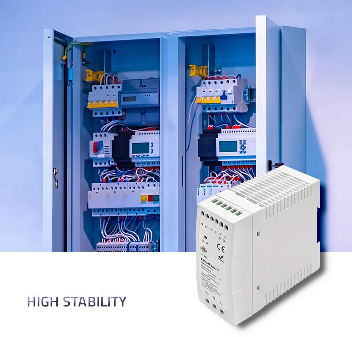 Qoltec DIN bėgelio maitinimo šaltinis 40W 12V 3.33A baltas plonas