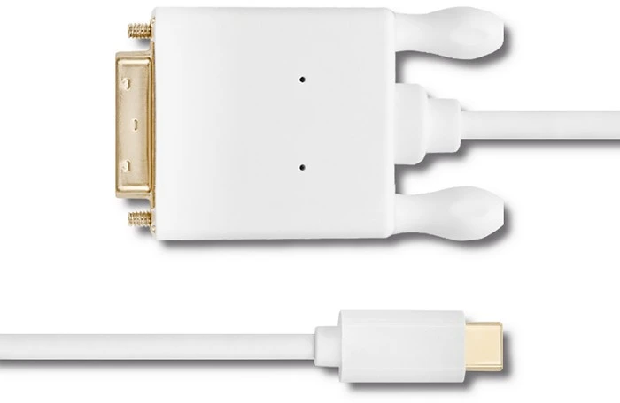 QOLTEC 50417 Qoltec DisplayPort Alternatyvus režimas USB 3.1 tipo C vyriškas DVI kištukas 4Kx2K 2m