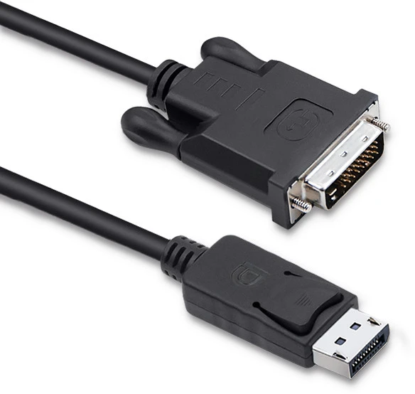 QOLTEC 50364 DisplayPort Cable DVI 24+1 male 1,8m