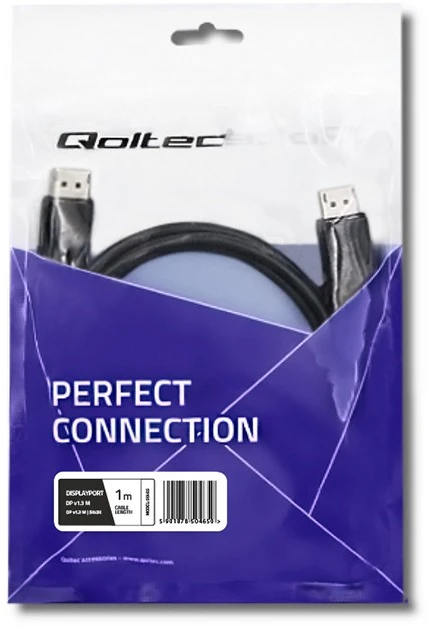 QOLTEC 50465 DisplayPort v1.3 M/DP v1.3 M 5Kx3K 1m