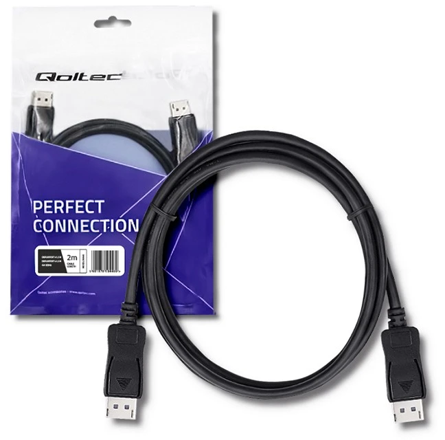 QOLTEC 50467 Qoltec DisplayPort v1.3 M/DP v1.3 M 5Kx3K 2,0m