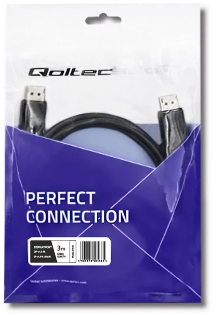 QOLTEC 50468 DisplayPort v1.3 M/DP v1.3 M 5Kx3K 3.0m