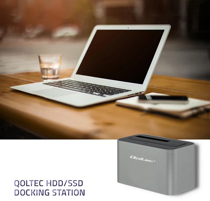 QOLTEC 50315 HDD / SSD prijungimo stotis 2,5 colio / 3,5 colio SATA USB 3.0