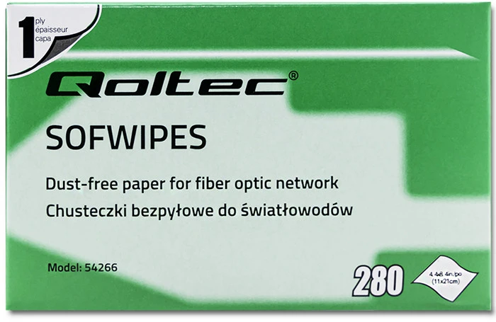 QOLTEC 54266 Qoltec Dustless servetėlės šviesolaidžiams