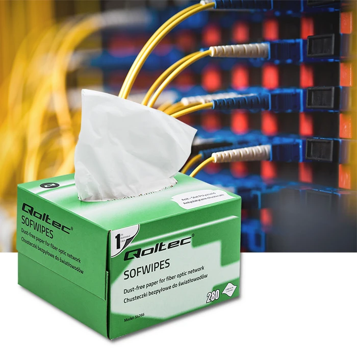 QOLTEC 54266 Qoltec Dustless servetėlės šviesolaidžiams