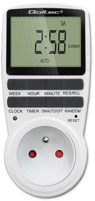 QOLTEC 50628 elektroninis laikmatis PC0628 su LCD