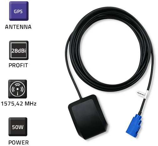 QOLTEC 57038 Antenna GPS 28dBi Outdoor