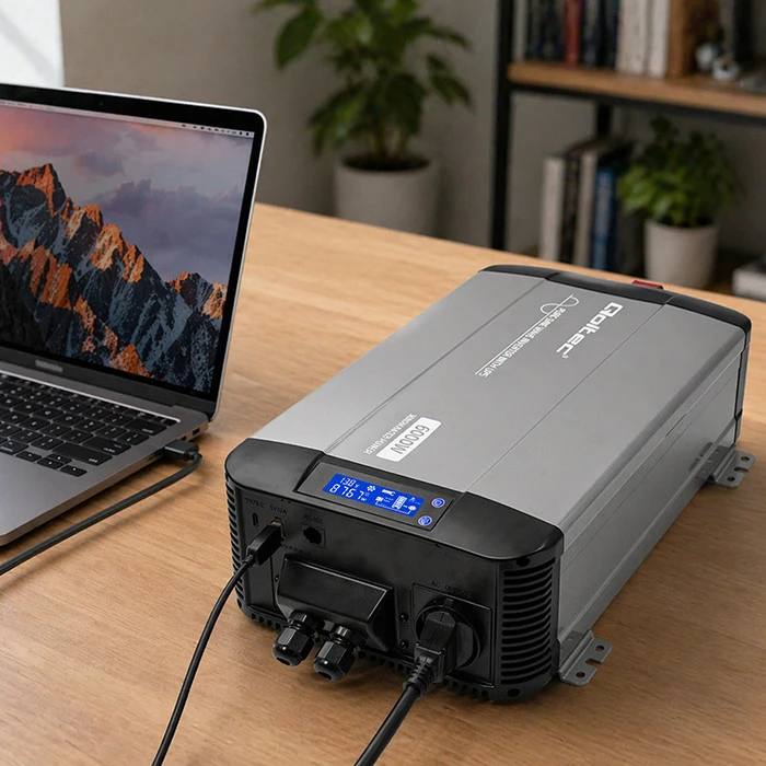 Qoltec Pure Sine Wave | 12V na 230V | 3000/6000W | UPS BYPASS