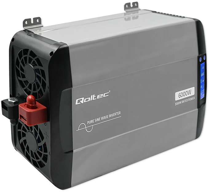 Qoltec Pure Sine Wave | 12V na 230V | 3000/6000W
