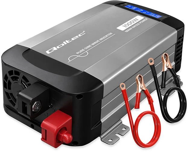 Qoltec Pure Sine Wave | 12V na 230V | 500/1000W