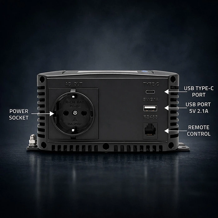 Qoltec Pure Sine Wave | 12V na 230V | 300/600W