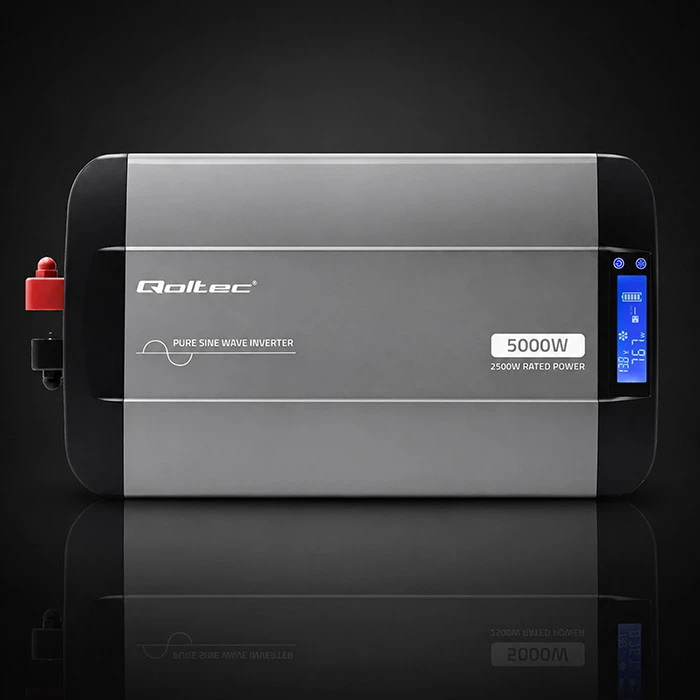 Qoltec Pure Sine Wave | 12V na 230V | 2500/5000W