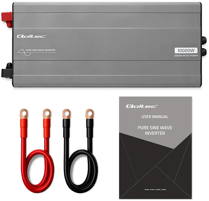 Qoltec Pure Sine Wave | 24V na 230V | 5000/10000W