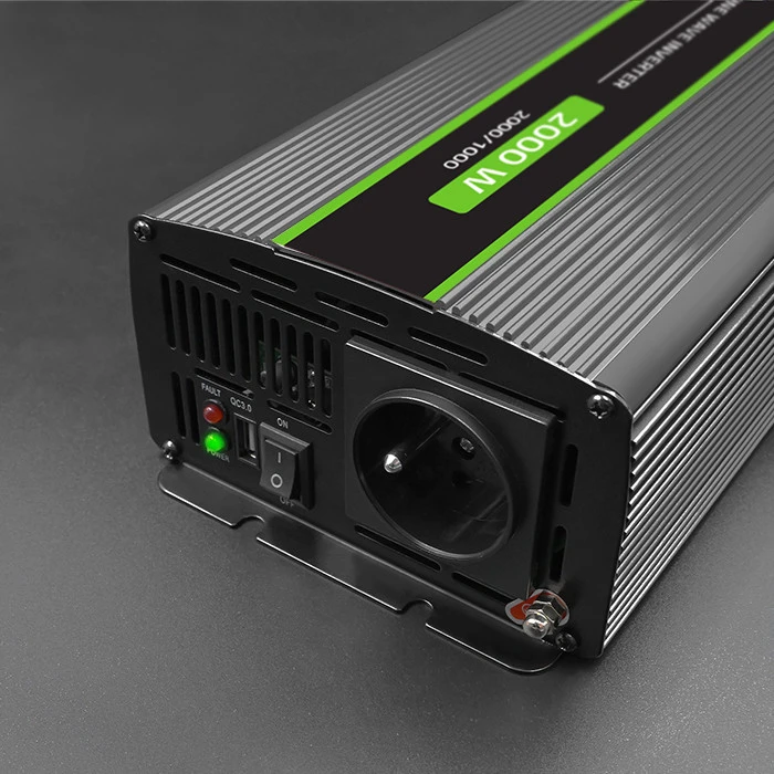 QOLTEC 51938 grynos sinusinės bangos keitiklis monolitinis / 1000 W / 2000 W / 24 V iki 230 V