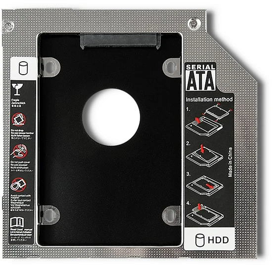 QOLTEC 51869 Kišenė ant antrojo disko 2,5 HDD 12,7 mm