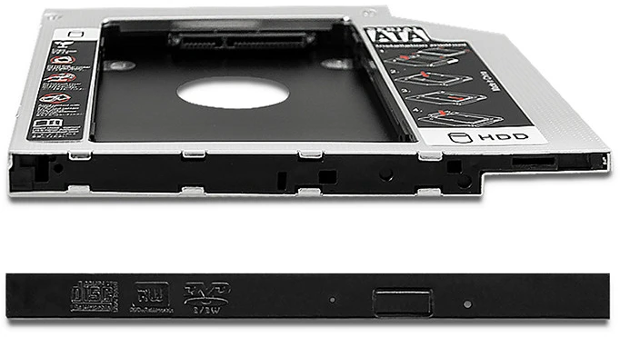 QOLTEC 51868 Kišenė ant antrojo disko 2,5 HDD 9,5 mm