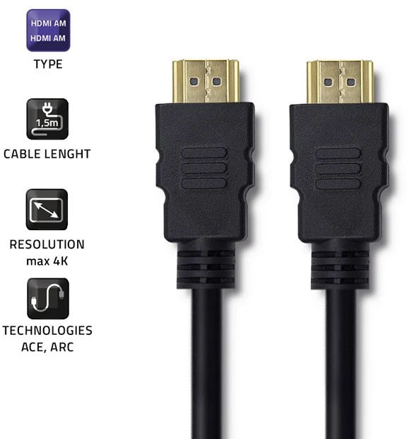QOLTEC 50408 Qoltec HDMI Cable A male HDMI A male 1.5m