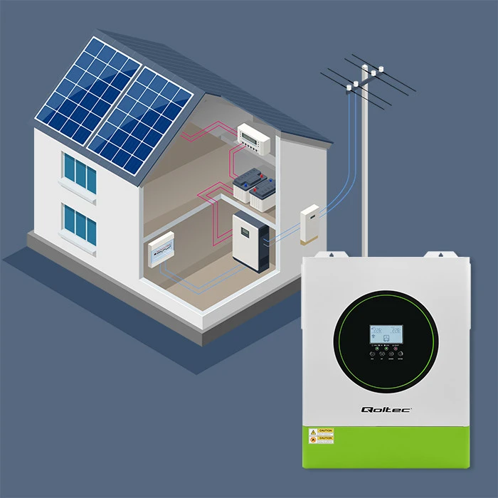 Qoltec Off-Grid 11000W 160A 48V hibridinis saulės inverteris