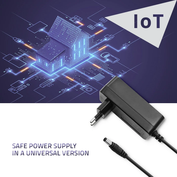 QOLTEC 51104 Universalus kintamosios srovės adapteris 48W 12V 4A 5.5 2.1 + maitinimo laidas
