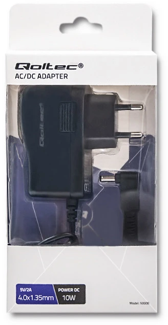 QOLTEC 50008 Qoltec kintamosios srovės adapteris 10W 5V 2A 4.0 1.35 1,4m