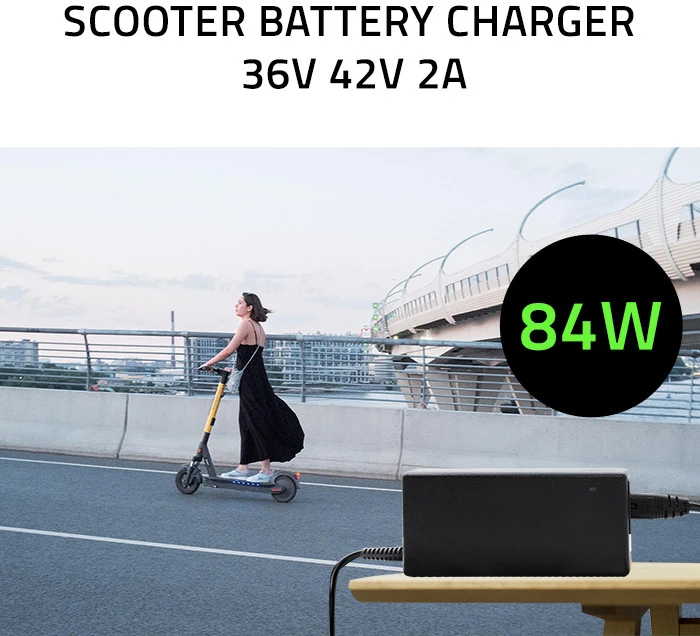 QOLTEC 51768 Maitinimo blokas Qoltec skirtas Xiaomi Mi elektriniam paspirtukui 84W 42V 2A 8.0*8.0+pin