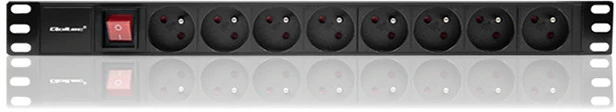 QOLTEC 54471 Maitinimo juostelė RACK spintelėms 1U 16A PDU 8xFRENCH 2m