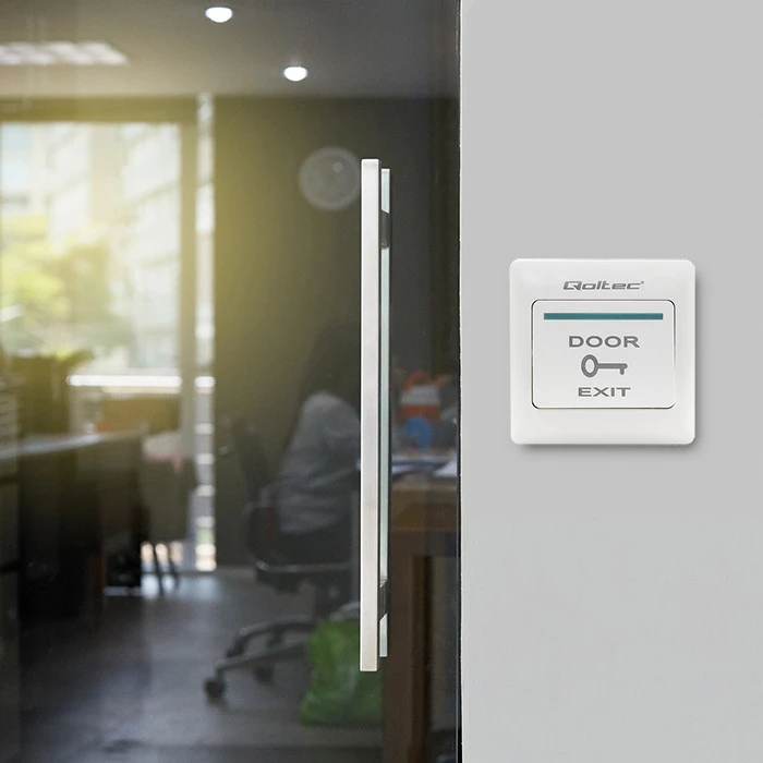 QOLTEC 52450 Exit Button baltas