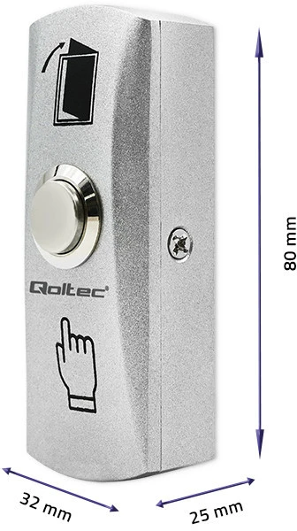 QOLTEC 52451 išėjimo mygtukas su LED foniniu apšvietimu