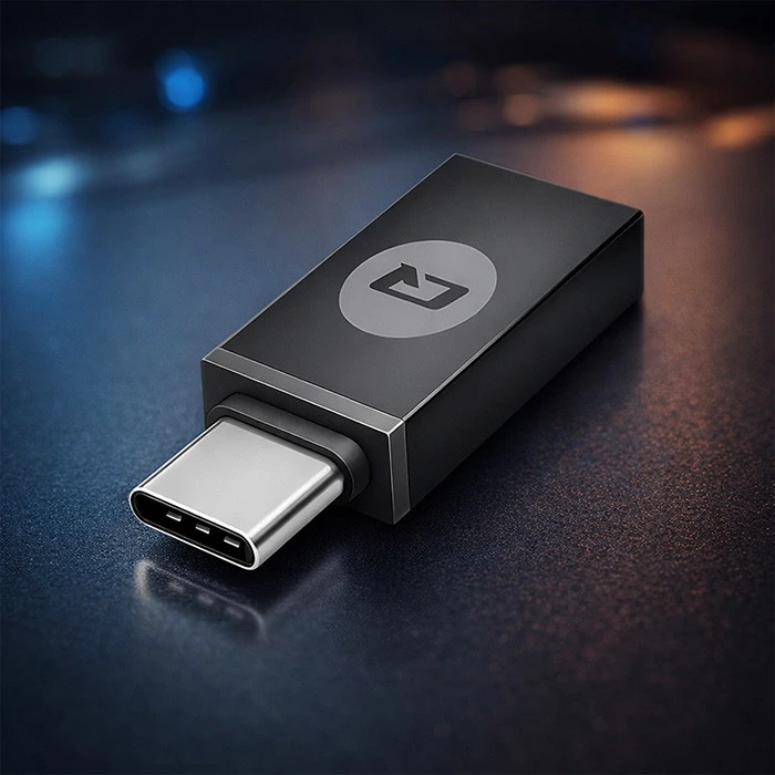 QOLTEC 50634 Išmanusis Smart ID lustinių kortelių skaitytuvas SCR0634 USB Type C