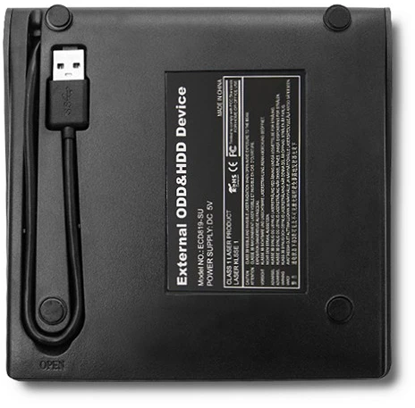 QOLTEC išorinis USB 2.0 12,7 mm SATA optinio disko dėklas