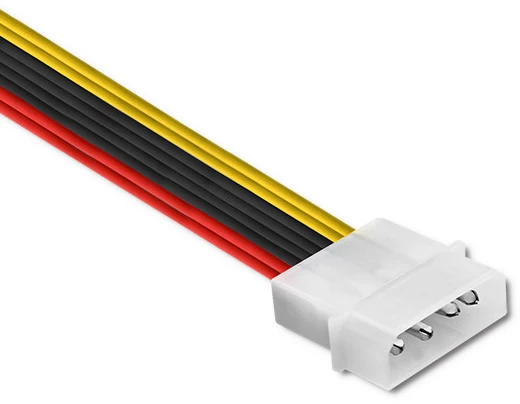 QOLTEC 27618 Qoltec Adapteris cable 20cm POWER MOLEX/2xSATA