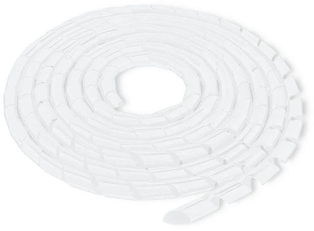 Qoltec organizer do kabli 6mm 10.0m balta