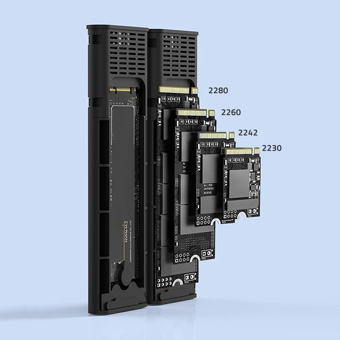 Qoltec korpusas M.2 SSD SATA NVMe USB-C DUAL 2 x 2TB