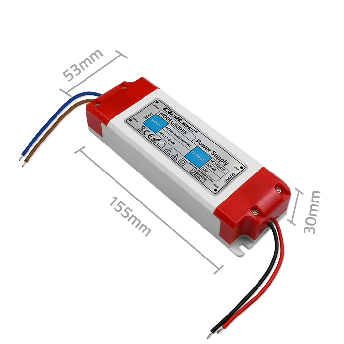 QOLTEC 50935 Impulsinis maitinimo šaltinis IP20 100V-240V 60W 12V 5A