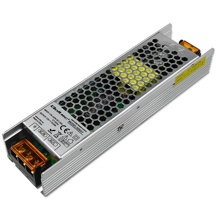 QOLTEC 50937 Qoltec Impulse maitinimo šaltinis SLIM | IP20 | 176V-276V | 120W | 12V | 10A