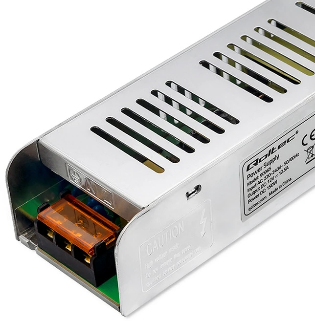 QOLTEC 50965 Qoltec LED tvarkyklė IP20 150W 12V 12.5A Slim