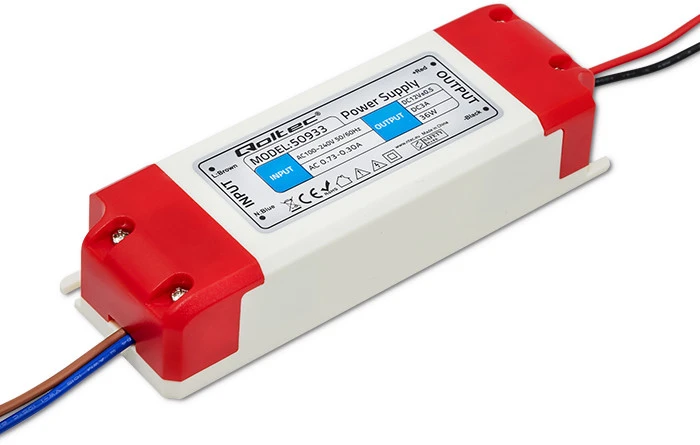 QOLTEC 50933 Qoltec Impulse maitinimo šaltinis | IP20 | 100V-240V | 36W | 12V | 3A