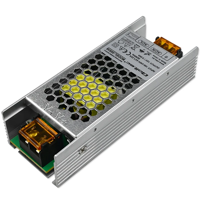 QOLTEC 50936 Qoltec Impulse maitinimo šaltinis SLIM | IP20 | 176V-264V | 60W | 12V | 5A