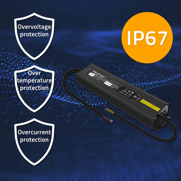 QOLTEC 50947 Impulsinis maitinimo šaltinis LED IP67 100W 12V 8.3A