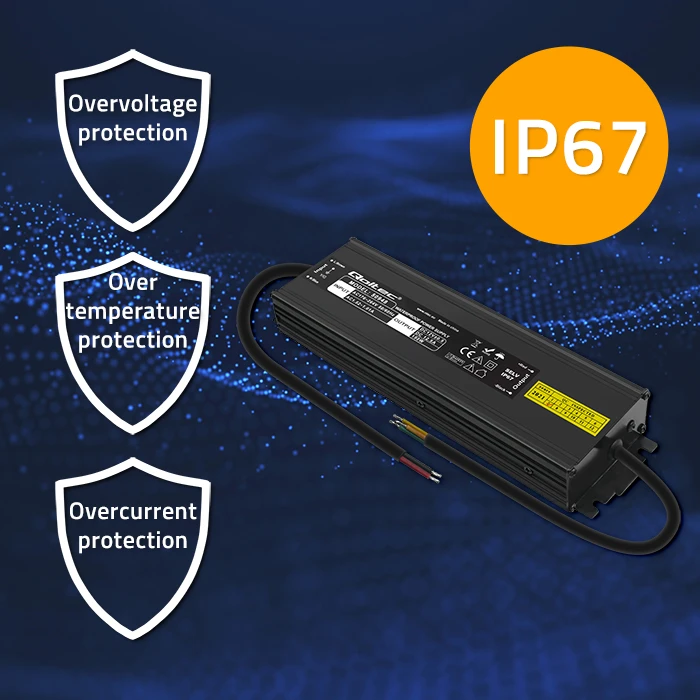 Qoltec Maitinimo šaltinis impulsowy LED IP67 | 150W | 12V | 12.5A | Wodoodporny