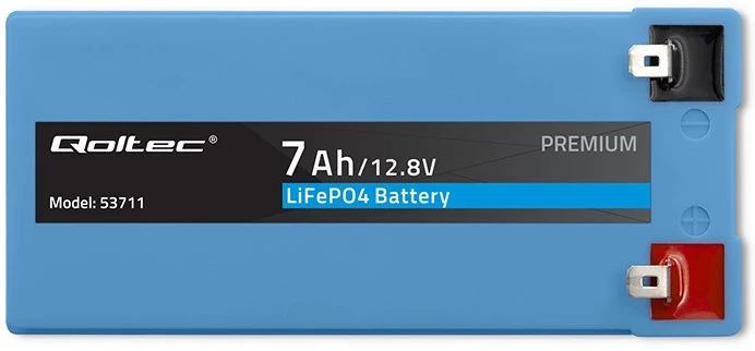 Qoltec LiFePO4 ličio geležies fosfato baterija 12.8V 7Ah 89.6Wh BMS