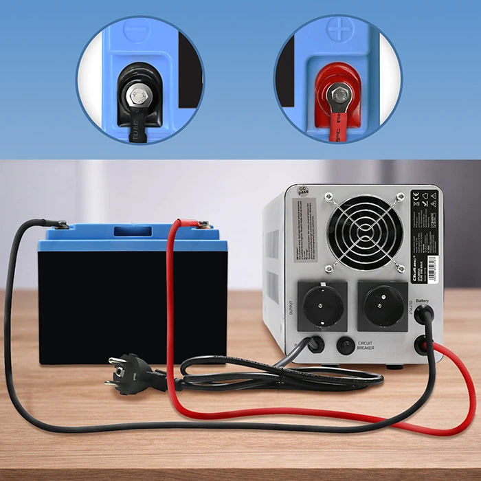 QOLTEC 53703 LiFePO4 ličio geležies fosfato baterija / 12.8V / 30Ah / 384Wh / BMS