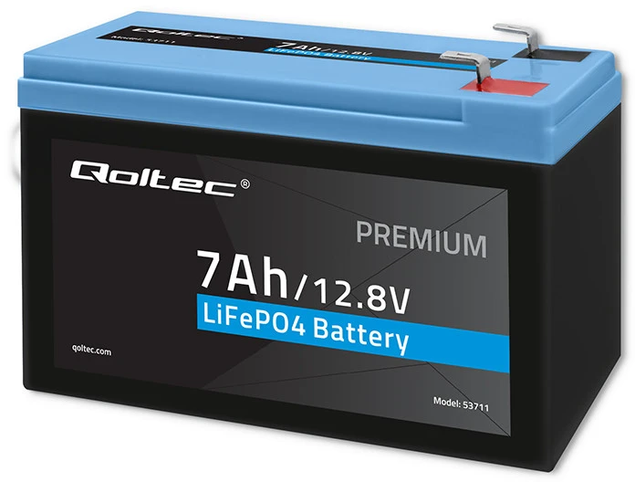Qoltec LiFePO4 ličio geležies fosfato baterija 12.8V 7Ah 89.6Wh BMS