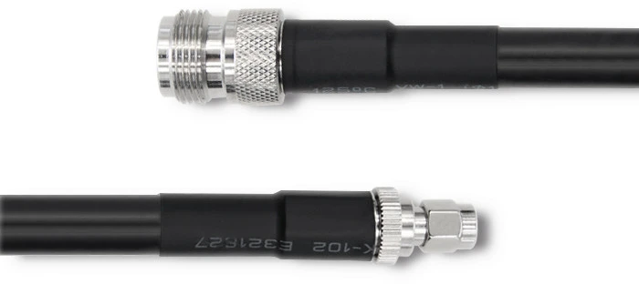 QOLTEC 57027 LMR400 bendraašis kabelis N, RP-SMA kištukas, 3 m