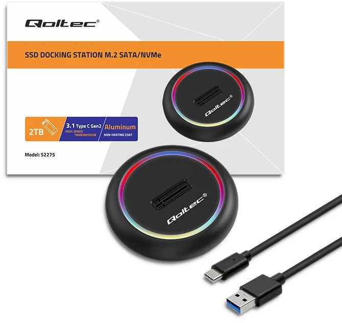 M.2 SSD Dokų Stotis - Qoltec 52275