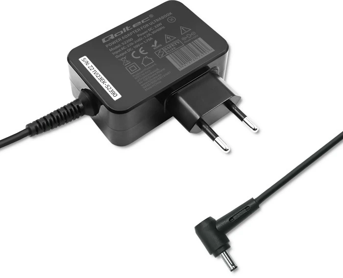 QOLTEC 52390 Maitinimo adapteris, skirtas ultrabook Asus 33W 19V 1.75A 4.0x1.35
