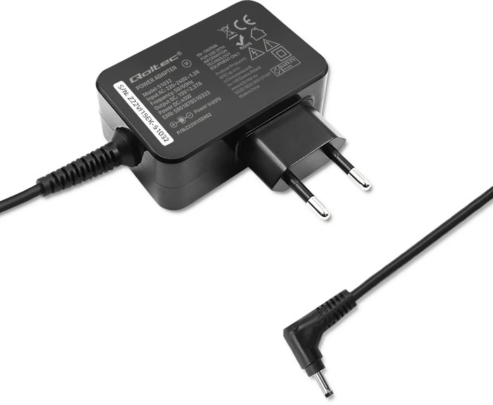 QOLTEC 51032 Maitinimo adapteris, skirtas ultrabook Asus 45W 19V 2.37A 3.0x1.0