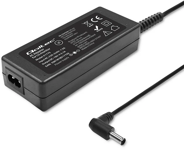 QOLTEC 51775 AC adapter for monitorius LG 40W 19V 2.1A 6.5 4.4