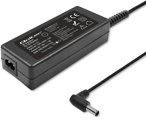 QOLTEC 51774 Qoltec kintamosios srovės adapteris monitoriui LG 25W 19V 1.3A 6.5 4.4