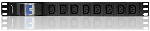 QOLTEC 53999 Apsauga nuo viršįtampių CB, skirta RACK 19 1U 10A PDU 8xIEC C13 2m